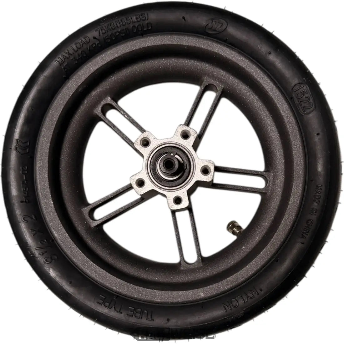 Schwarzes Gummireifen mit Gooirs-Felge für Xiaomi E-Scooter Hinterrad