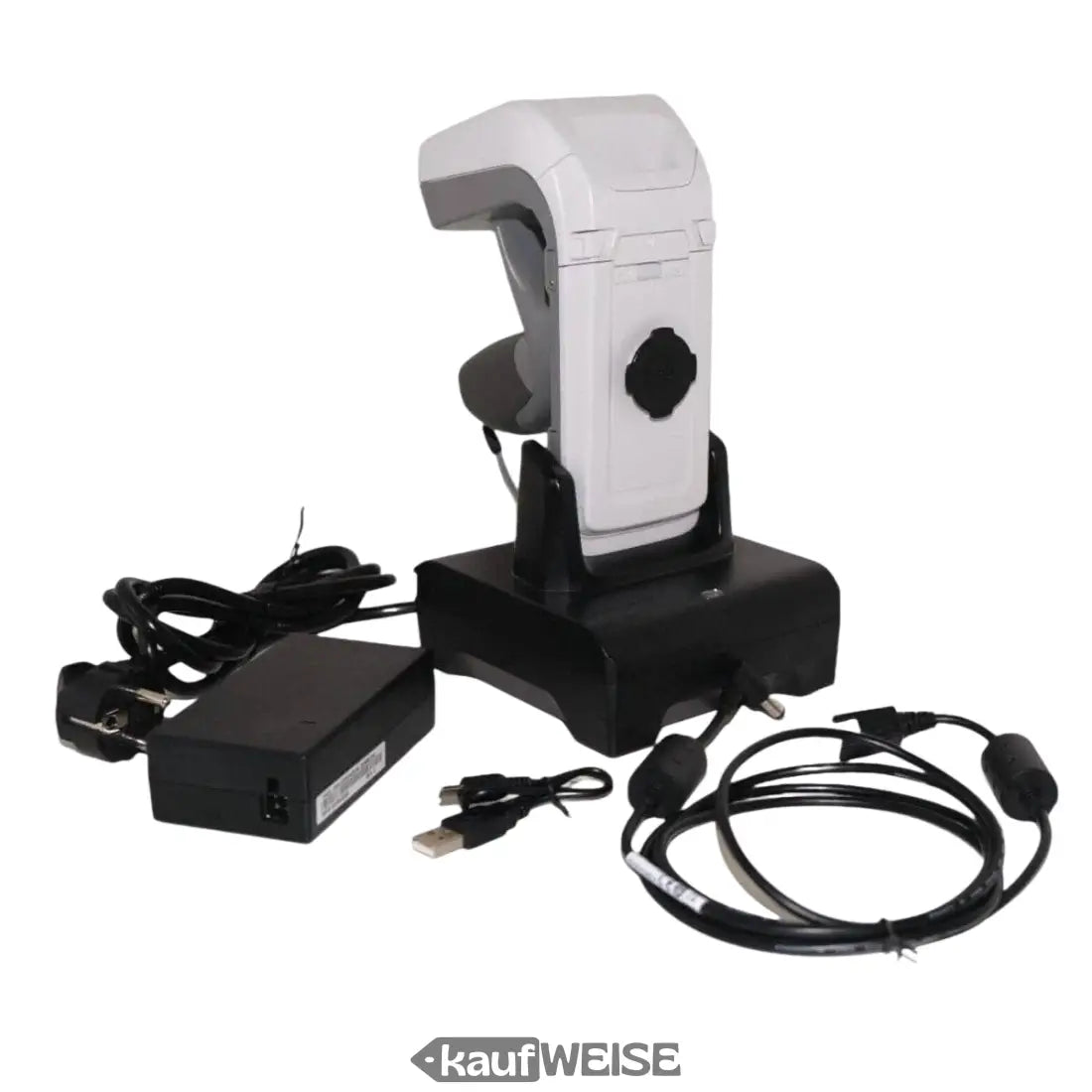 Barcode-Scanner mit Ladebasis und Kabeln für Zebra RFD8500 RFID im Einzelhandel