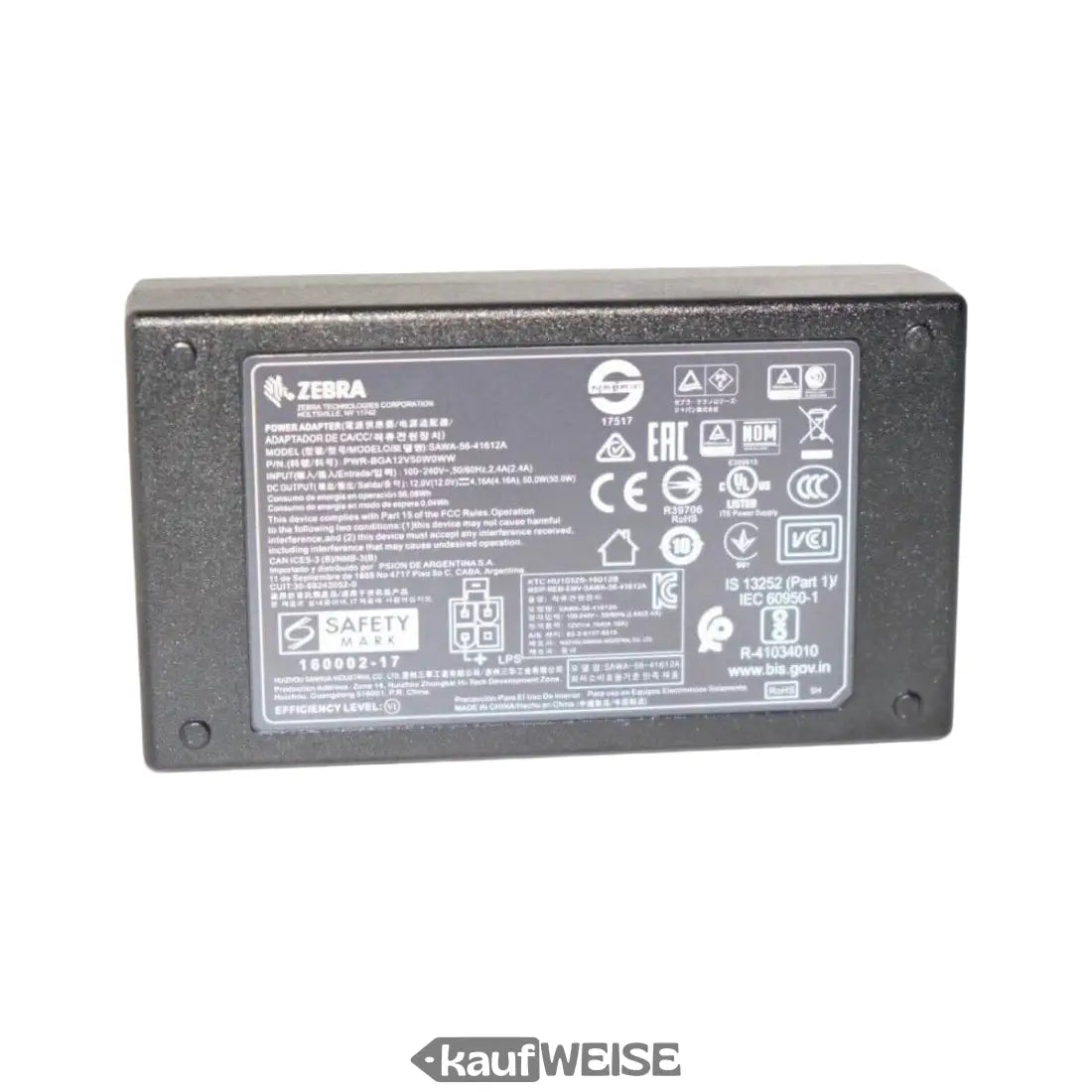 Schwarzer Zebra Netzadapter für Zebra RFD8500 RFID Scanner